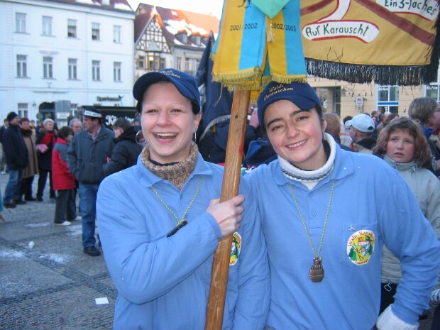 Karnevalseröffnung mit Fahnenhissung der Neustädter Stadtfahne am Samstag, den 05.02.2005 auf dem Neustädter Markt Galerie 3