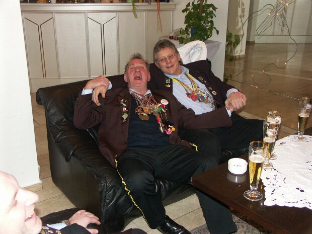 Einlassdienst nach der Fahnenhissung im Hotel Schlossberg am Samstag, den 25.02.2006