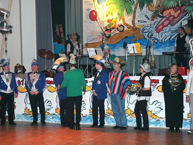 Ausfahrt nach Stadtroda zum Quirlaer Karneval am Samstag, den 04.02.2006 mit dem Gastauftritt der Tanzgruppe Inflagranti