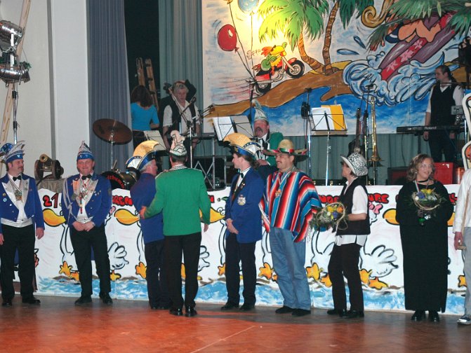 Ausfahrt nach Stadtroda zum Quirlaer Karneval am Samstag, den 04.02.2006 mit dem Gastauftritt der Tanzgruppe Inflagranti