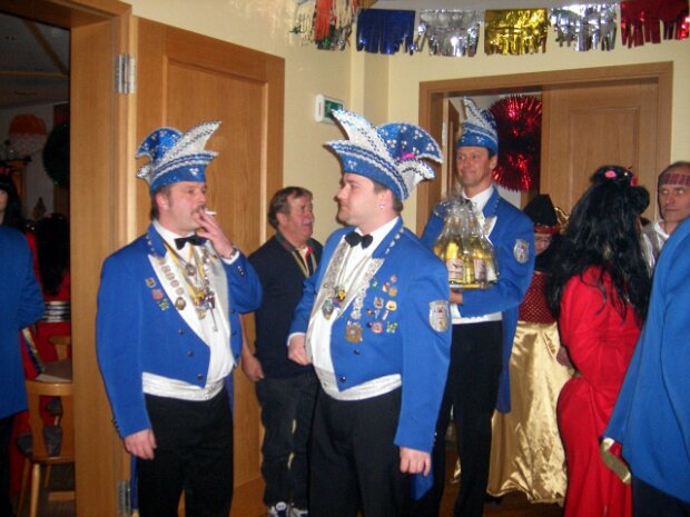 Besuch zum Jubiläum des Bürgeler Fasching am Samstag, den 26.01.2008