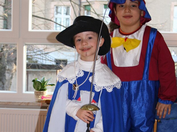 Der närrische Rat und seine Garden in der Kindertagesstätte Gänseblümchen Centbaumweg am Montag, den 04.02.2008 im Centbaumweg