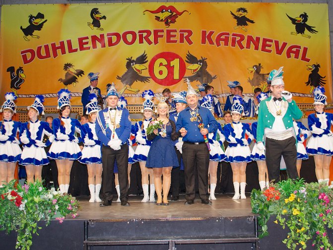 Karnevalseröffnung der 66. Duhlendorfer Session mit Prinzenpaarproklamation in der Sport- und Festhalle mit Prinzenpaarproklamation in der Sport- und Festhalle