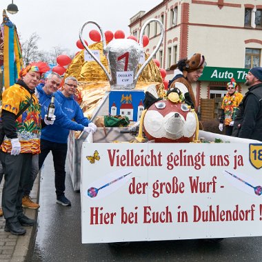 sonntag-umzug-190223-006 Ostthüringens größter Karnevalsumzug durch Duhlendorf (Neustadt an der Orla)