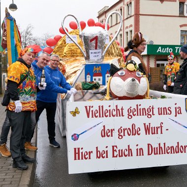 sonntag-umzug-190223-007 Ostthüringens größter Karnevalsumzug durch Duhlendorf (Neustadt an der Orla)